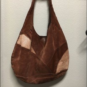 Brown lucky brand hobo purse